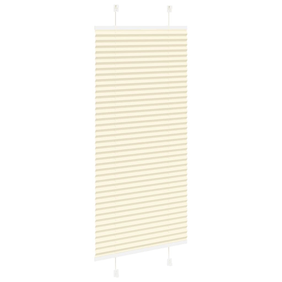 vidaXL Πλισέ περσίδα Κρέμα 65x150 cm Πλάτος υφάσματος 64,4 cm