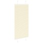 vidaXL Πλισέ περσίδα Κρέμα 65x150 cm Πλάτος υφάσματος 64,4 cm