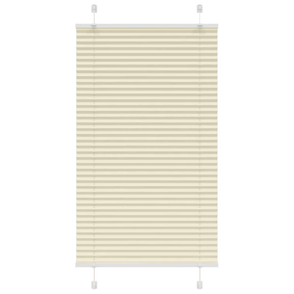 vidaXL Πλισέ περσίδα Κρέμα 70x150 cm Πλάτος υφάσματος 69,4 cm
