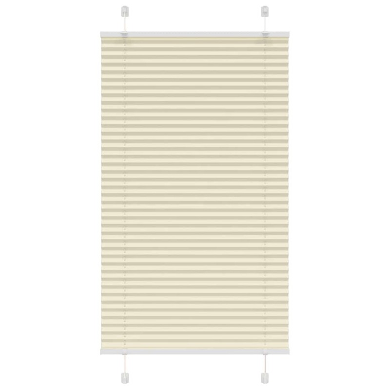 vidaXL Πλισέ περσίδα Κρέμα 70x150 cm Πλάτος υφάσματος 69,4 cm