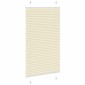 vidaXL Πλισέ περσίδα Κρέμα 75x150 cm Πλάτος υφάσματος 74,4 cm