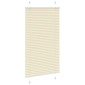 vidaXL Πλισέ περσίδα Κρέμα 80x150 cm Πλάτος υφάσματος 79,4 cm