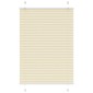 vidaXL Πλισέ περσίδα Κρέμα 85x150 cm Πλάτος υφάσματος 84,4 cm