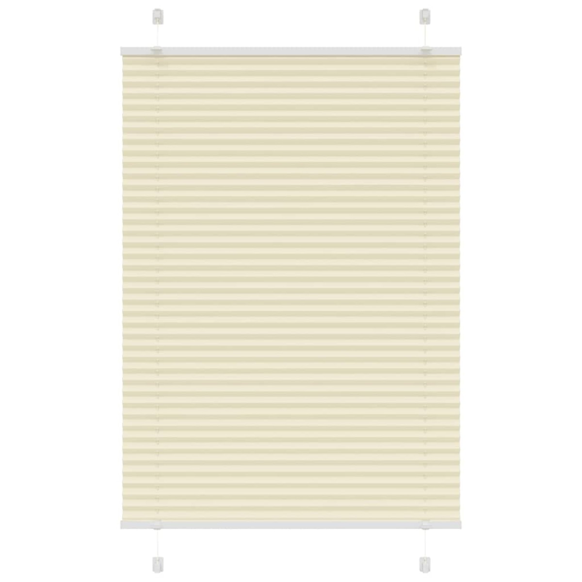 vidaXL Πλισέ περσίδα Κρέμα 95x150 cm Πλάτος υφάσματος 94,4 cm