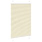 vidaXL Πλισέ περσίδα Κρέμα 95x150 cm Πλάτος υφάσματος 94,4 cm
