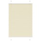vidaXL Πλισέ περσίδα Κρέμα 95x150 cm Πλάτος υφάσματος 94,4 cm