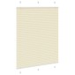 vidaXL Πλισέ περσίδα Κρέμα 110x150 cm Πλάτος υφάσματος 109,4 cm
