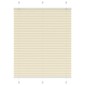 vidaXL Πλισέ περσίδα Κρέμα 110x150 cm Πλάτος υφάσματος 109,4 cm