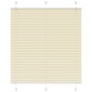 vidaXL Πλισέ περσίδα Κρέμα 120x150 cm Πλάτος υφάσματος 119,4 cm
