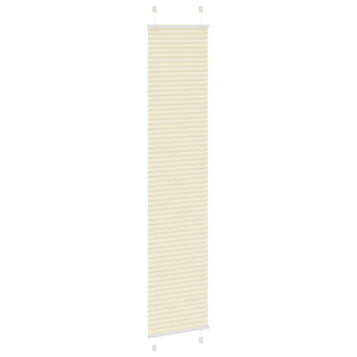 vidaXL Πλισέ Στόρι Κρεμ 45x200 εκ. Πλάτος Υφάσματος 44,4 εκ. Πολυεστέρας