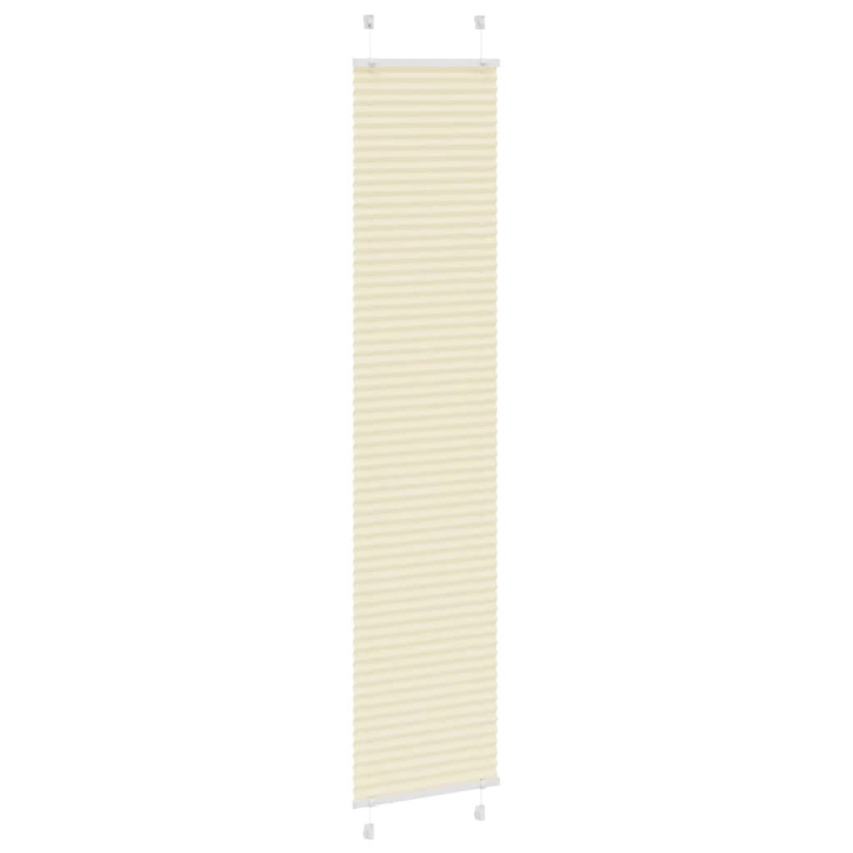 vidaXL Πλισέ Στόρι Κρεμ 50x200 εκ. Πλάτος Υφάσματος 49,4 εκ. Πολυεστέρας