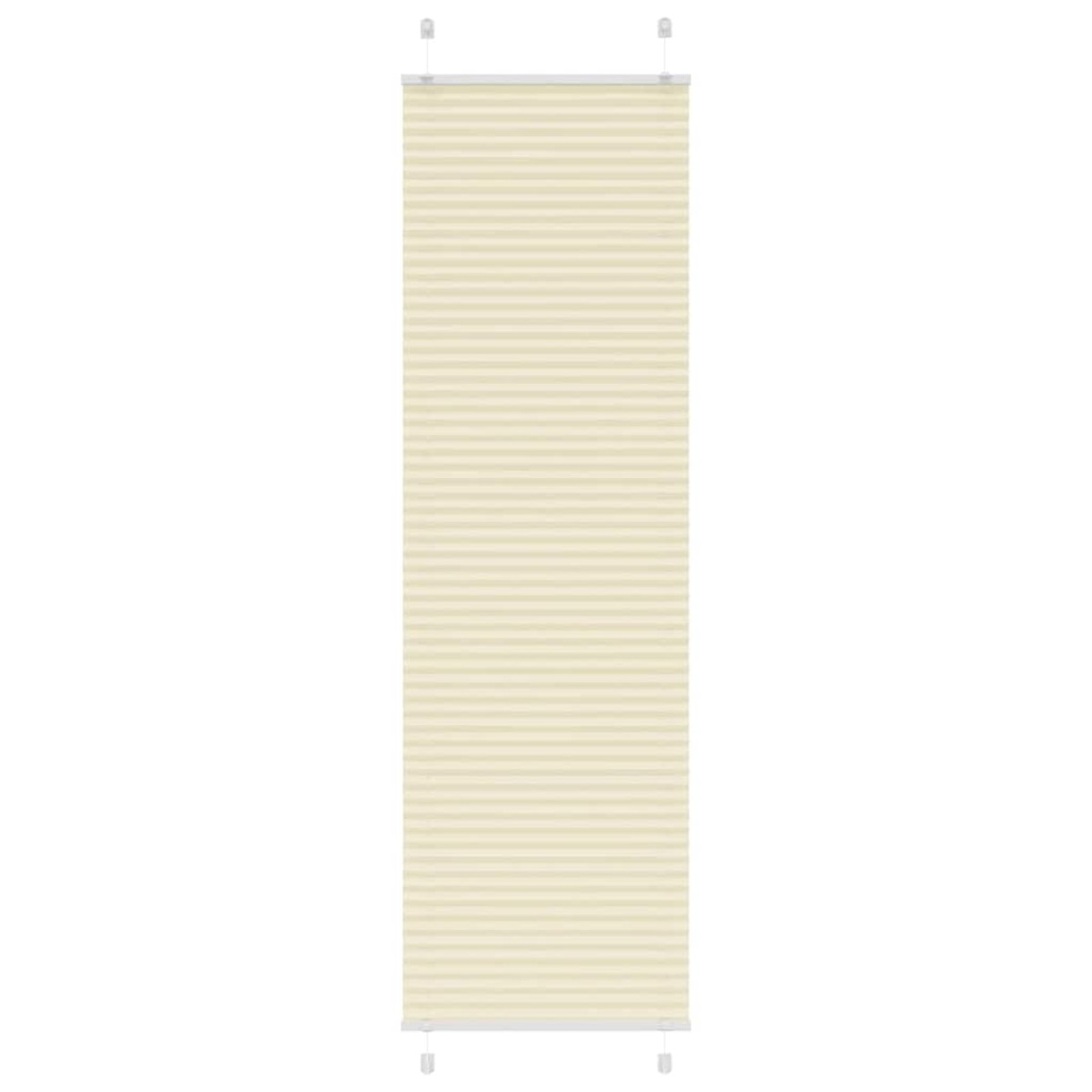 vidaXL Πλισέ Στόρι Κρεμ 55x200 εκ. Πλάτος Υφάσματος 54,4 εκ. Πολυεστέρας