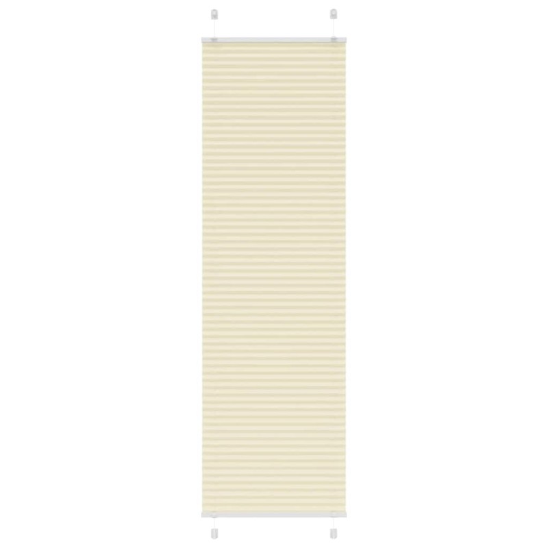 vidaXL Πλισέ Στόρι Κρεμ 55x200 εκ. Πλάτος Υφάσματος 54,4 εκ. Πολυεστέρας
