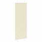 vidaXL Πλισέ Στόρι Κρεμ 75x200 εκ. Πλάτος Υφάσματος 74,4 εκ. Πολυεστέρας