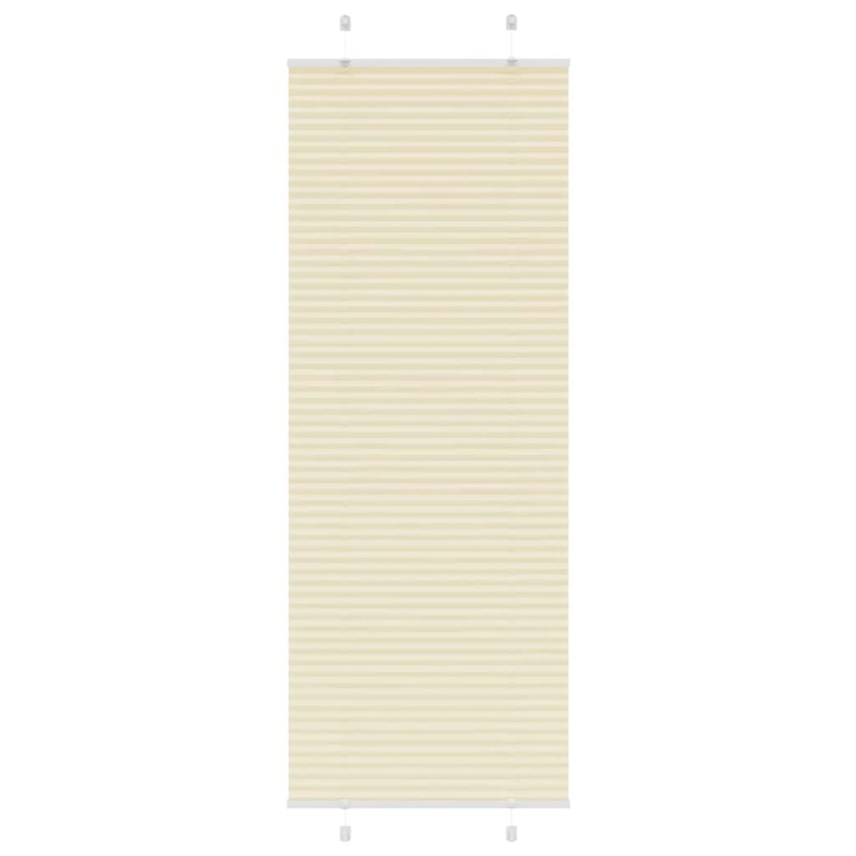 vidaXL Πλισέ περσίδα Κρέμα 80x200 cm Πλάτος υφάσματος 79,4 cm