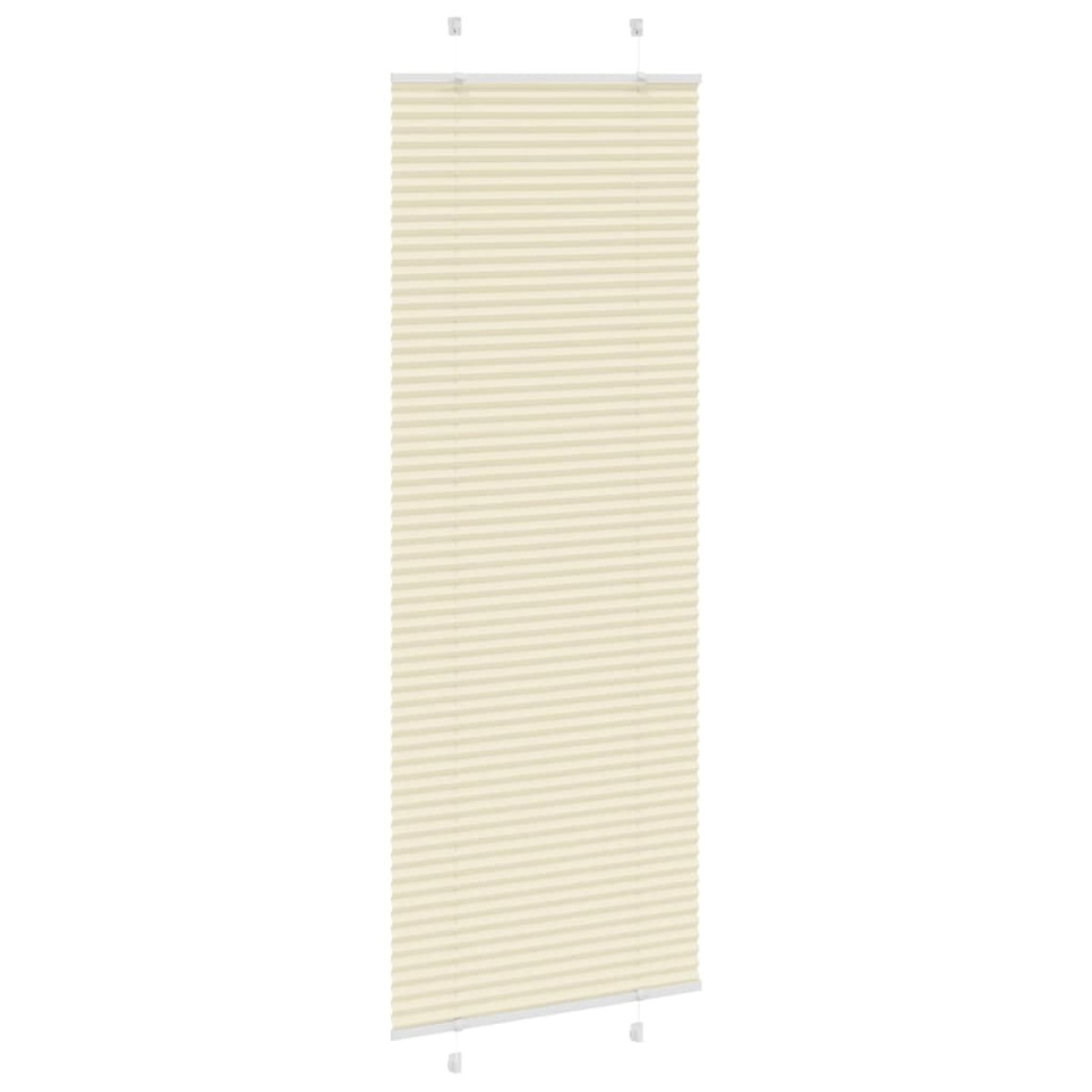 vidaXL Πλισέ περσίδα Κρέμα 80x200 cm Πλάτος υφάσματος 79,4 cm