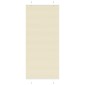 vidaXL Πλισέ περσίδα Κρέμα 85x200 cm Πλάτος υφάσματος 84,4 cm