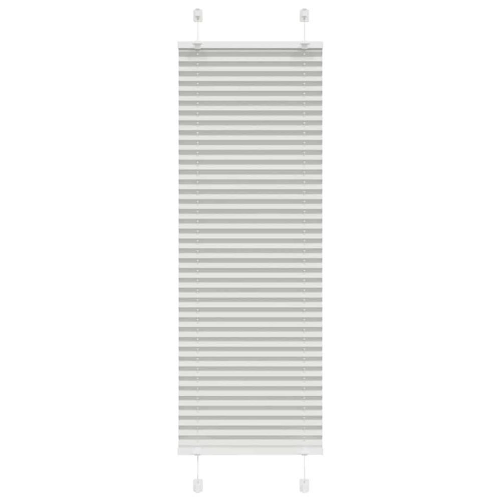 vidaXL Πλισέ περσίδα ανοιχτό γκρι 40x100 cm Πλάτος υφάσματος 39,4 cm