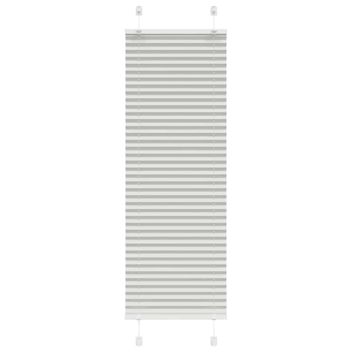 vidaXL Πλισέ περσίδα ανοιχτό γκρι 40x100 cm Πλάτος υφάσματος 39,4 cm