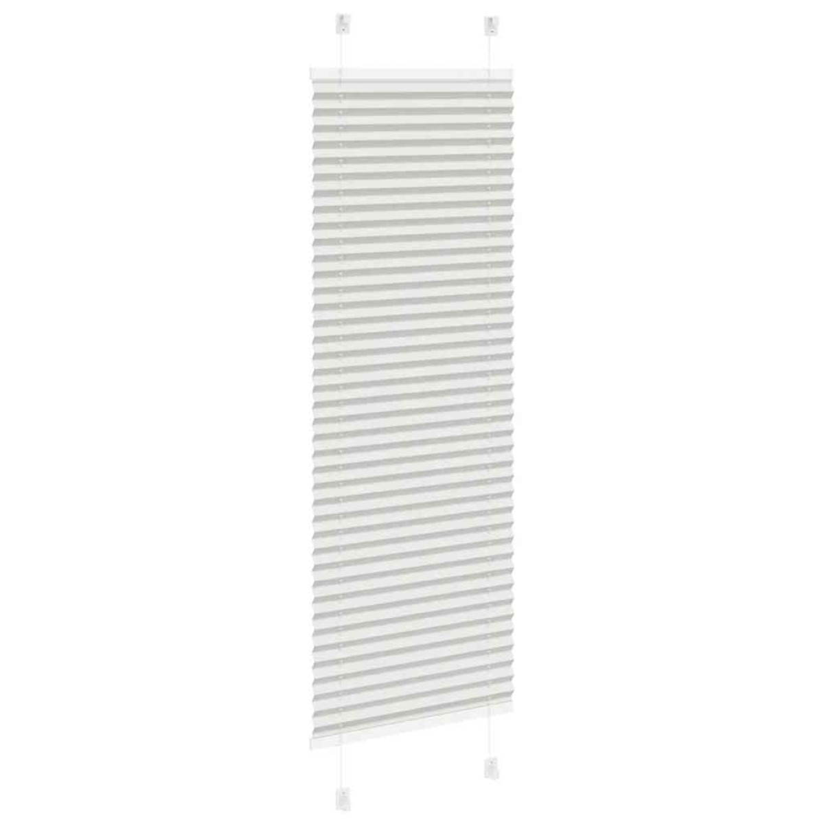 vidaXL Πλισέ περσίδα ανοιχτό γκρι 40x100 cm Πλάτος υφάσματος 39,4 cm