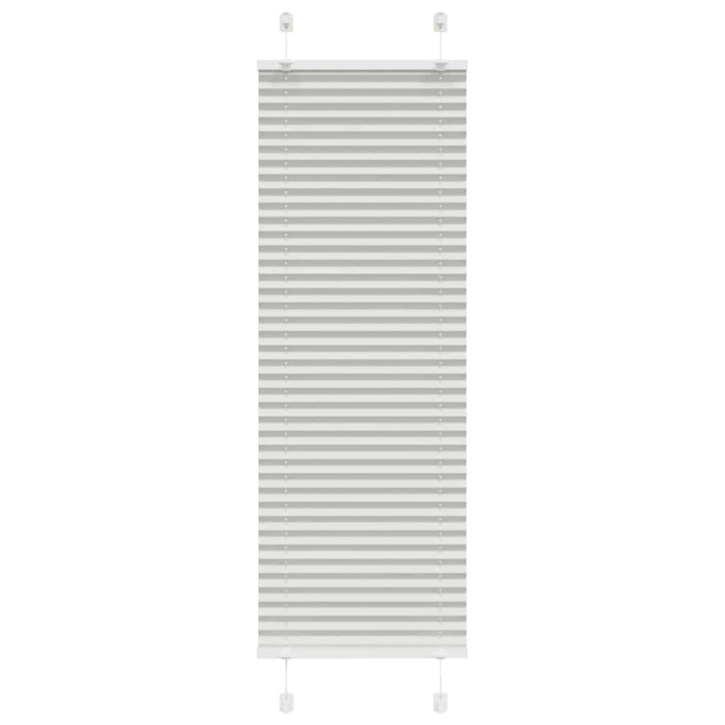 vidaXL Πλισέ περσίδα ανοιχτό γκρι 40x100 cm Πλάτος υφάσματος 39,4 cm