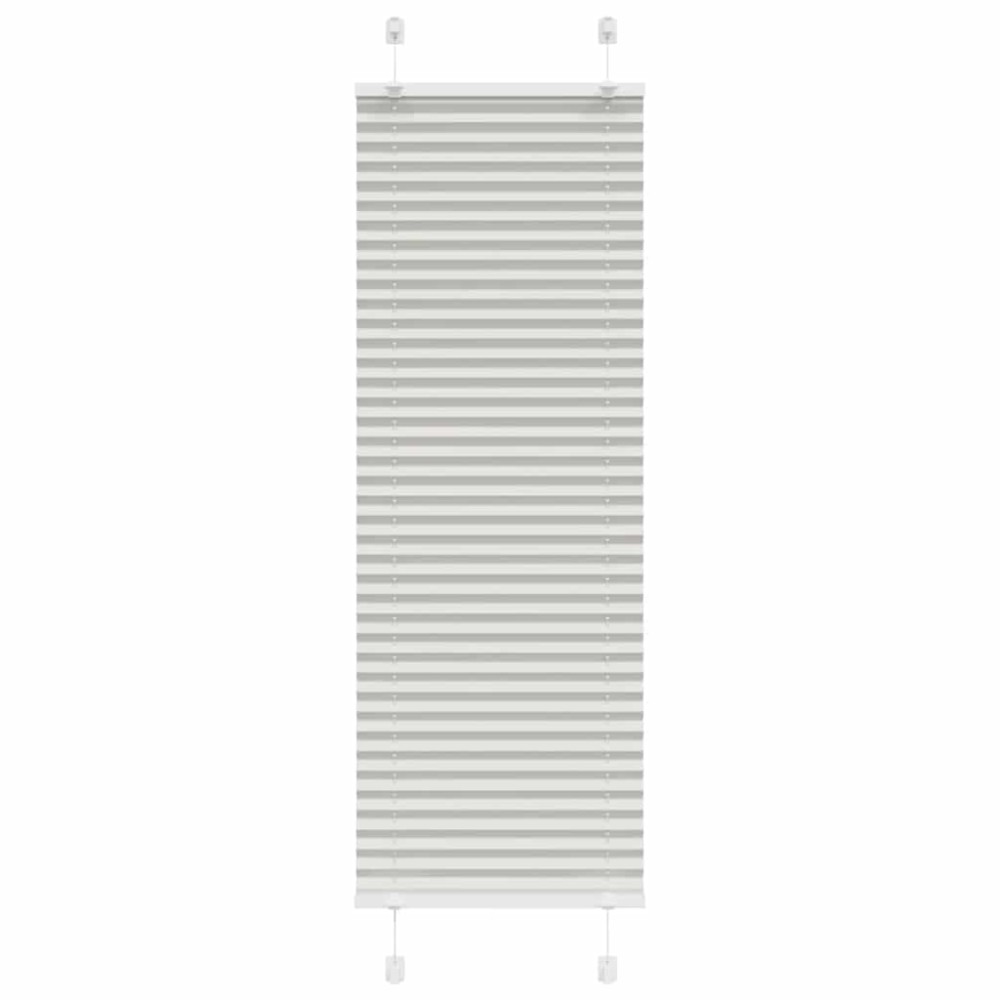 vidaXL Πλισέ περσίδα ανοιχτό γκρι 45x100 cm Πλάτος υφάσματος 44,4 cm
