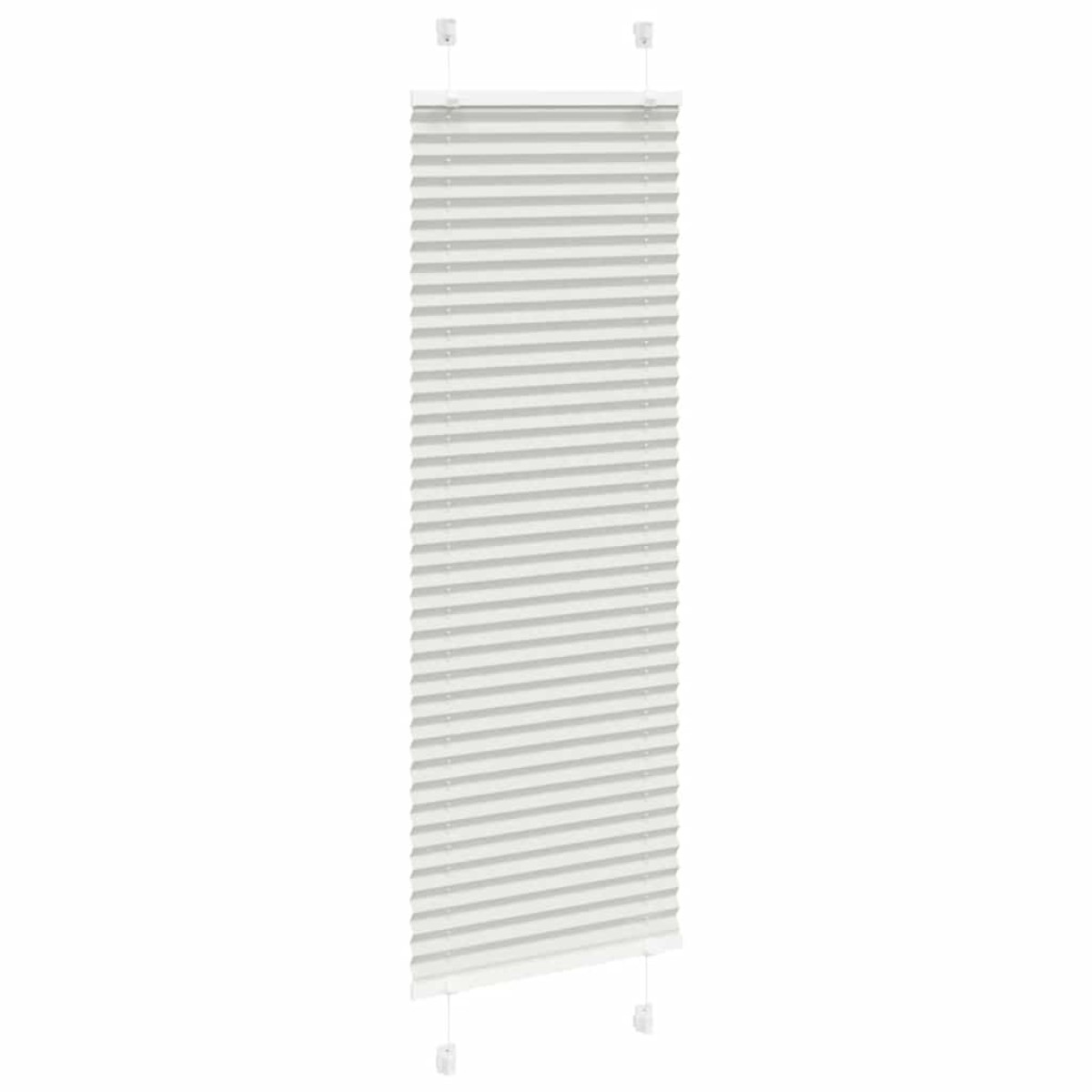 vidaXL Πλισέ περσίδα ανοιχτό γκρι 45x100 cm Πλάτος υφάσματος 44,4 cm