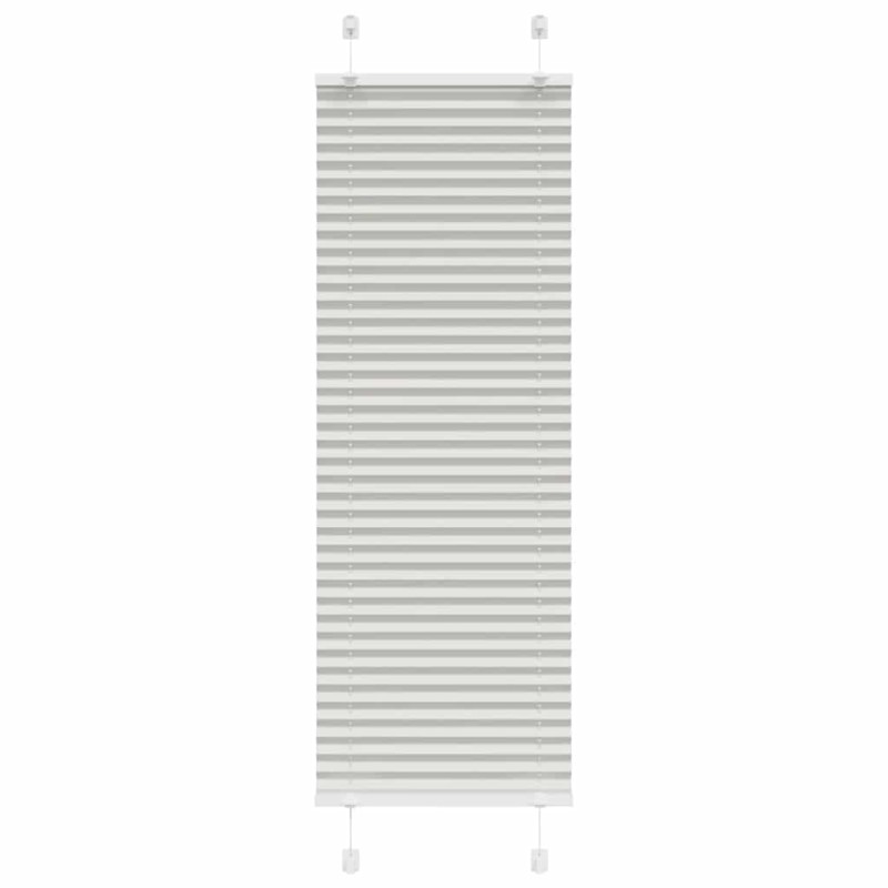 vidaXL Πλισέ περσίδα ανοιχτό γκρι 45x100 cm Πλάτος υφάσματος 44,4 cm