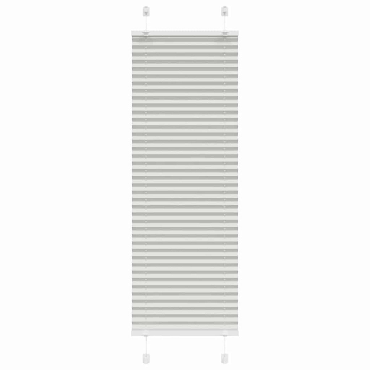 vidaXL Πλισέ περσίδα ανοιχτό γκρι 50x100 cm Πλάτος υφάσματος 49,4 cm
