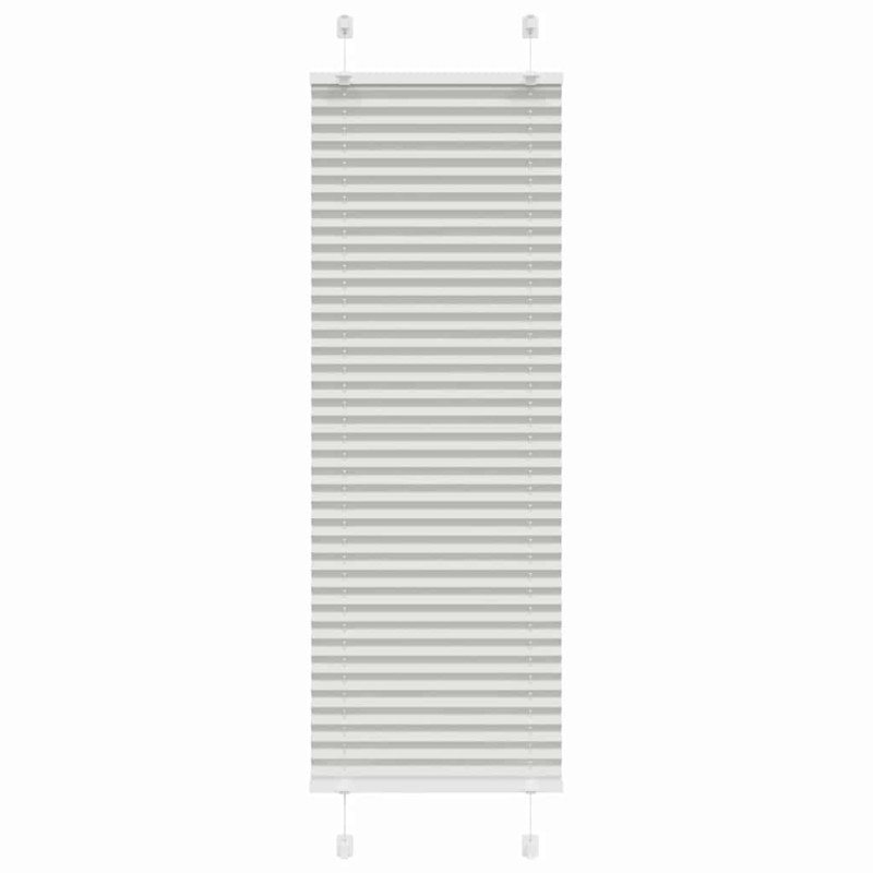 vidaXL Πλισέ περσίδα ανοιχτό γκρι 50x100 cm Πλάτος υφάσματος 49,4 cm
