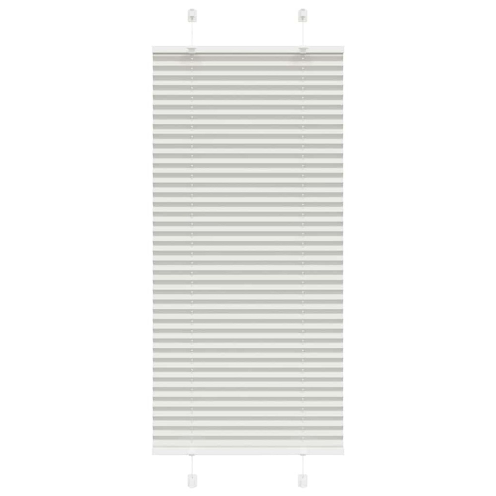vidaXL Πλισέ περσίδα ανοιχτό γκρι 60x100 cm Πλάτος υφάσματος 59,4 cm