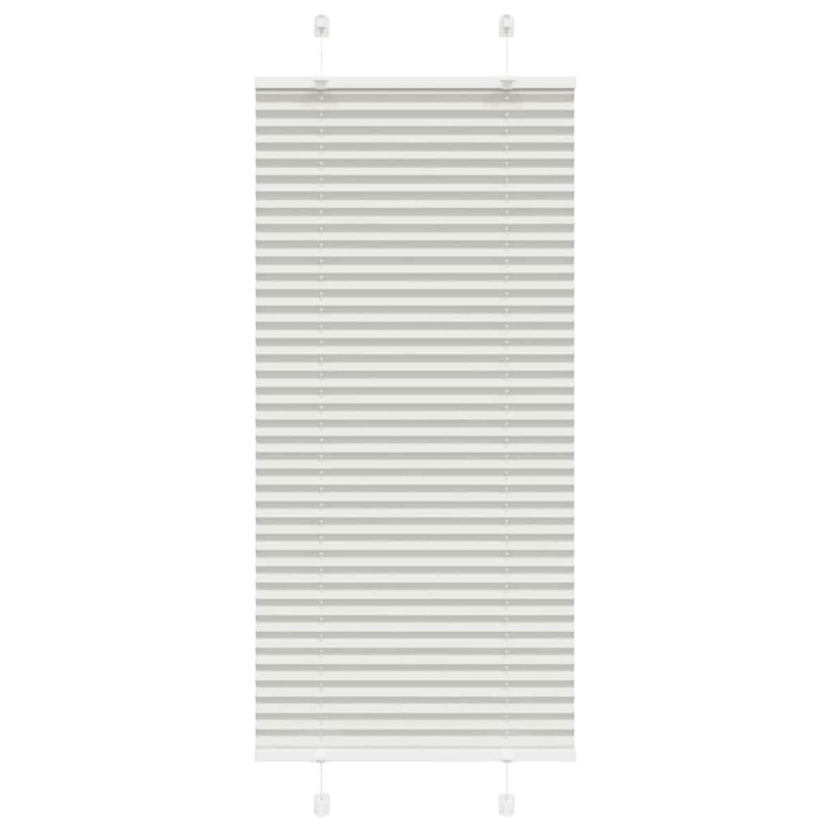 vidaXL Πλισέ περσίδα ανοιχτό γκρι 60x100 cm Πλάτος υφάσματος 59,4 cm