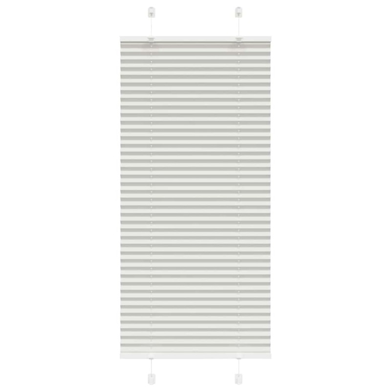 vidaXL Πλισέ περσίδα ανοιχτό γκρι 60x100 cm Πλάτος υφάσματος 59,4 cm