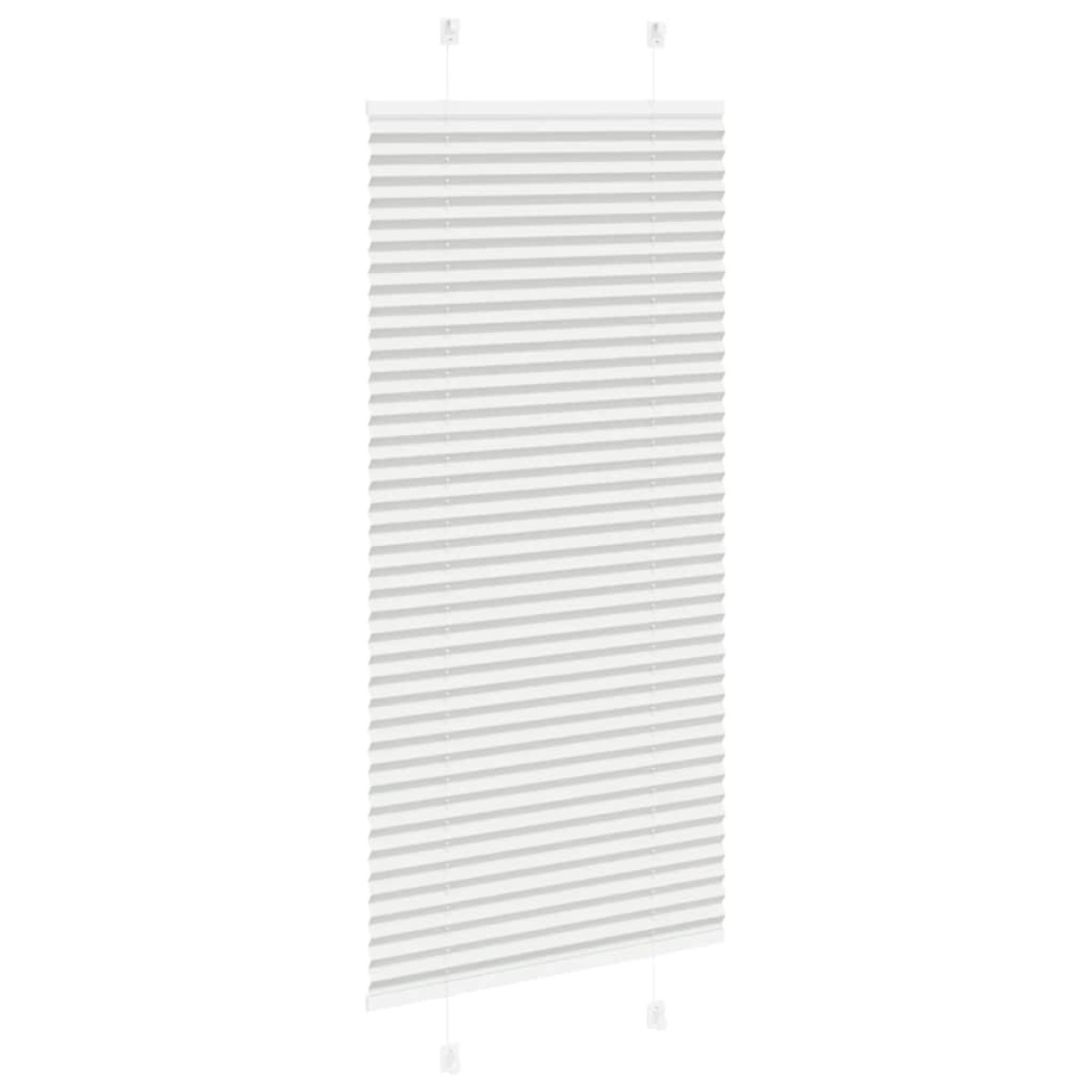 vidaXL Πλισέ περσίδα ανοιχτό γκρι 65x100 cm Πλάτος υφάσματος 64,4 cm