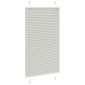 vidaXL Πλισέ περσίδα ανοιχτό γκρι 75x100 cm Πλάτος υφάσματος 74,4 cm