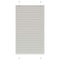 vidaXL Πλισέ περσίδα ανοιχτό γκρι 75x100 cm Πλάτος υφάσματος 74,4 cm