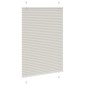 vidaXL Πλισέ περσίδα ανοιχτό γκρι 90x100 cm Πλάτος υφάσματος 89,4 cm