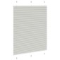 vidaXL Πλισέ περσίδα ανοιχτό γκρι 105x100 cm Πλάτος υφάσματος 104,4 cm