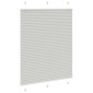 vidaXL Πλισέ περσίδα ανοιχτό γκρι 110x100 cm Πλάτος υφάσματος 109,4 cm