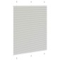 vidaXL Πλισέ περσίδα ανοιχτό γκρι 110x100 cm Πλάτος υφάσματος 109,4 cm