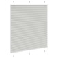 vidaXL Πλισέ περσίδα ανοιχτό γκρι 115x100 cm Πλάτος υφάσματος 114,4 cm