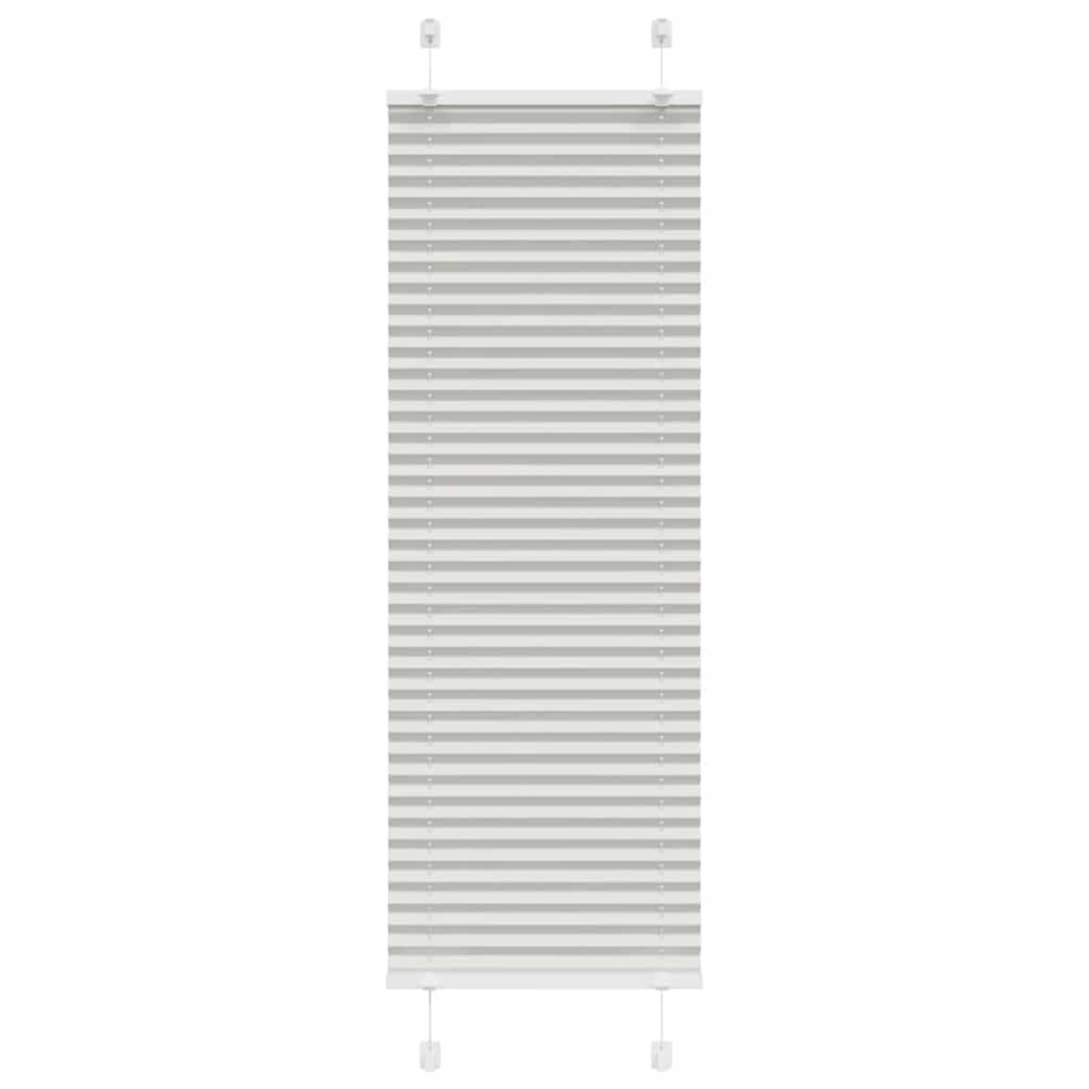 vidaXL Πλισέ περσίδα ανοιχτό γκρι 40x150 cm Πλάτος υφάσματος 39,4 cm