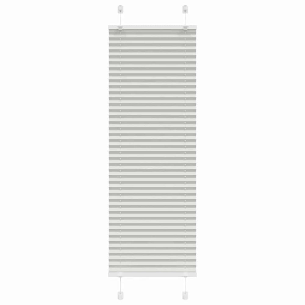 vidaXL Πλισέ περσίδα ανοιχτό γκρι 45x150 cm Πλάτος υφάσματος 44,4 cm