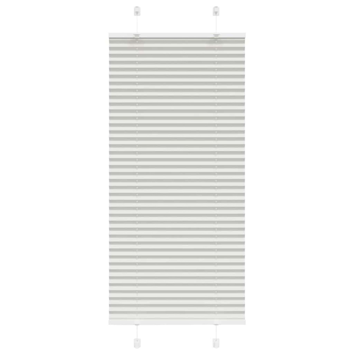 vidaXL Πλισέ περσίδα ανοιχτό γκρι 55x150 cm Πλάτος υφάσματος 54,4 cm