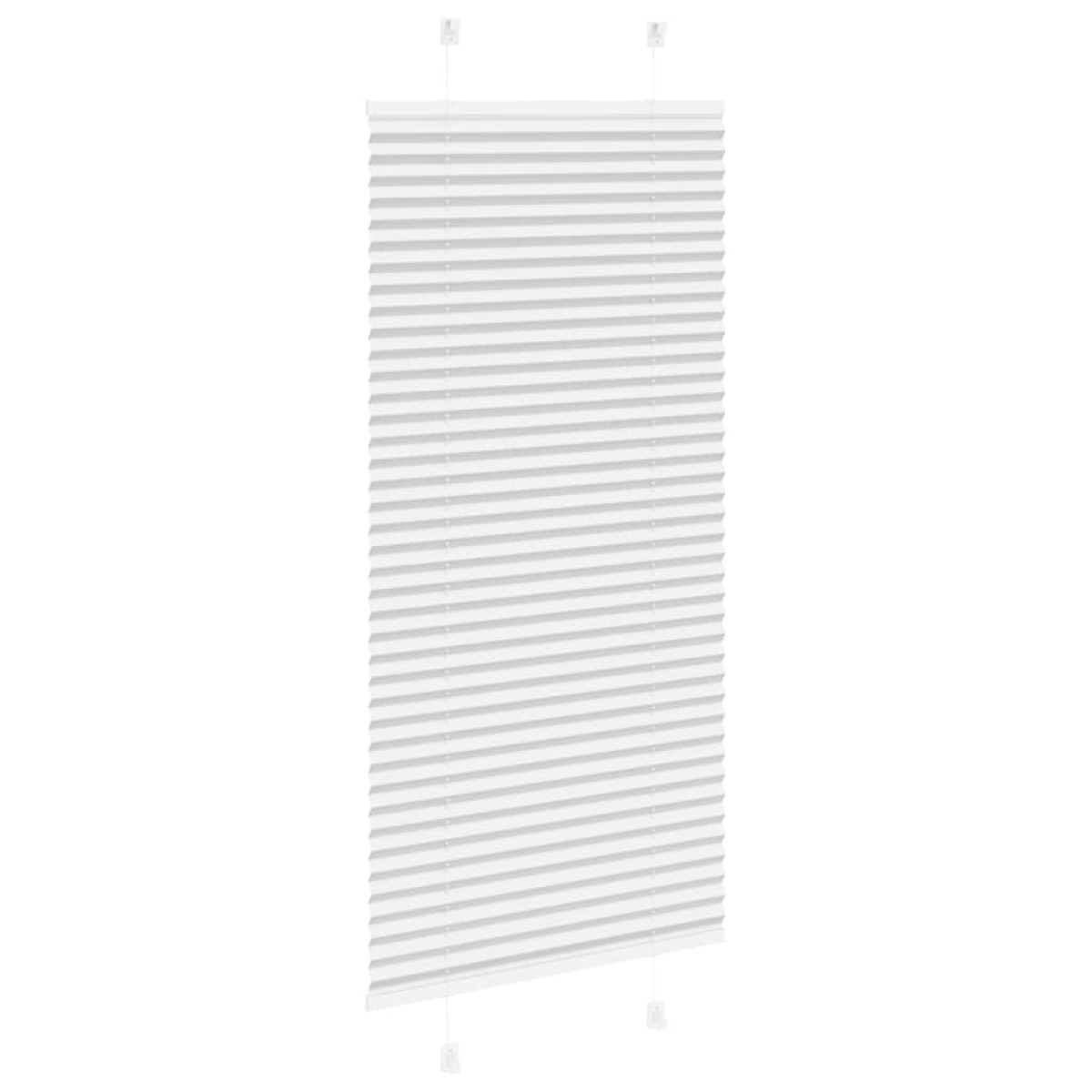 vidaXL Πλισέ περσίδα ανοιχτό γκρι 55x150 cm Πλάτος υφάσματος 54,4 cm