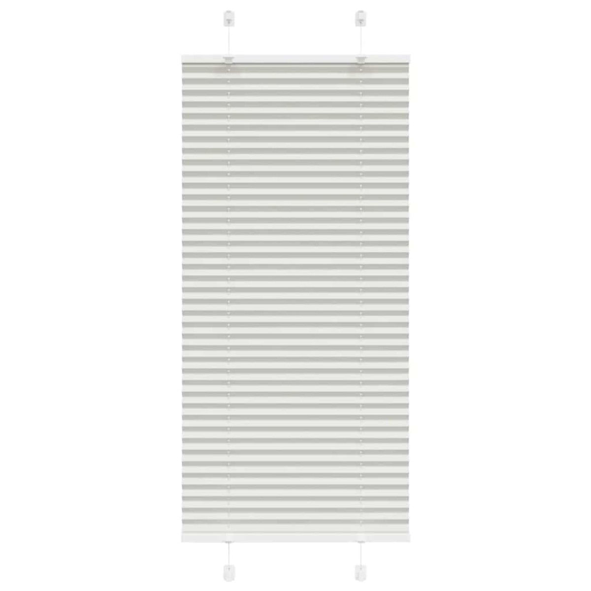 vidaXL Πλισέ περσίδα ανοιχτό γκρι 60x150 cm Πλάτος υφάσματος 59,4 cm