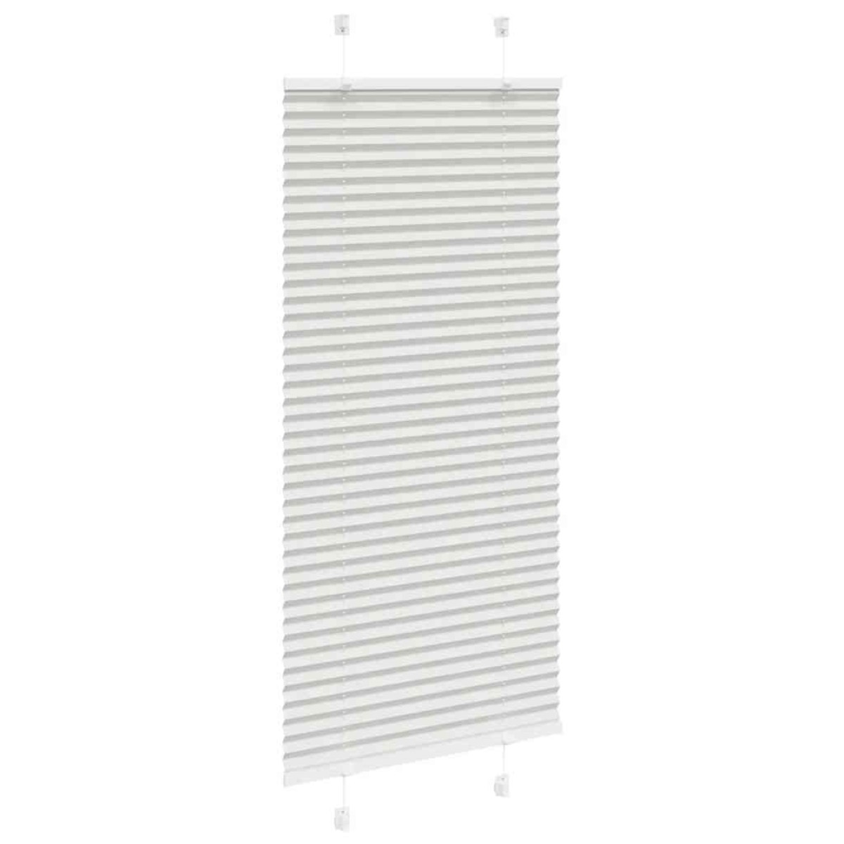 vidaXL Πλισέ περσίδα ανοιχτό γκρι 60x150 cm Πλάτος υφάσματος 59,4 cm