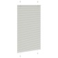 vidaXL Πλισέ περσίδα ανοιχτό γκρι 75x150 cm Πλάτος υφάσματος 74,4 cm