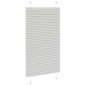 vidaXL Πλισέ περσίδα ανοιχτό γκρι 75x150 cm Πλάτος υφάσματος 74,4 cm