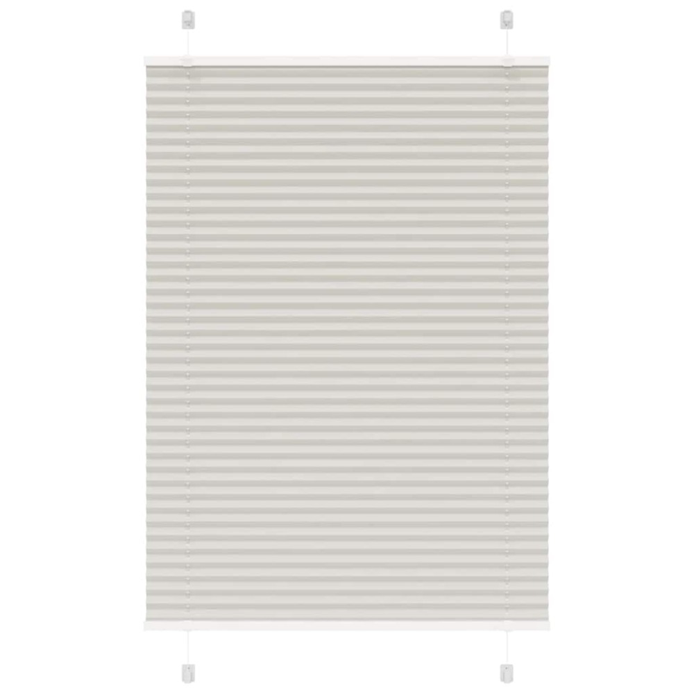 vidaXL Πλισέ περσίδα ανοιχτό γκρι 85x150 cm Πλάτος υφάσματος 84,4 cm